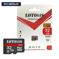کارت حافظه 32 گیگ‌ لوتوس مدل 333X کلاس 10 استاندارد