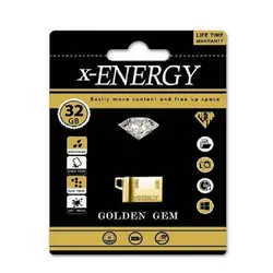 فلش مموری ایکس-انرژی مدل GOLDEN ظرفیت 32 گیگابایت | فروشگاه اینترنتی کامپیوتر اهواز