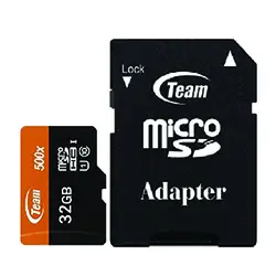 کارت حافظه microSDHC تیم گروپ ظرفیت 32 گیگابایت به همراه آداپتور SD