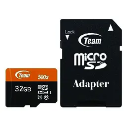 کارت حافظه microSDHC تیم گروپ ظرفیت 32 گیگابایت به همراه آداپتور SD