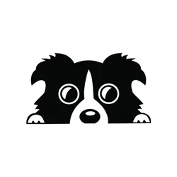 برچسب بدنه خودرو طرح سگ پنهان مدل Shb13