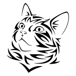 برچسب بدنه خودرو طرح گربه کد Sg002M