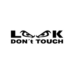 برچسب بدنه خودرو طرح Dont Touch کد Sl002M