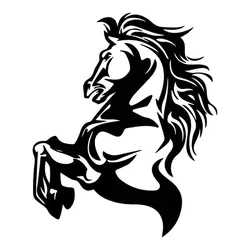 برچسب بدنه خودرو طرح اسب کد SA004