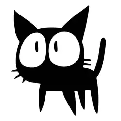 برچسب بدنه خودرو طرح گربه کد b201