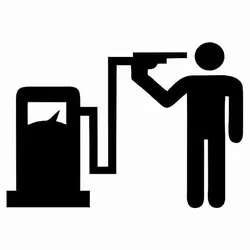 برچسب بدنه خودرو طرح باک بنزین کد 42