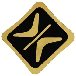برچسب خودرو مدل پنوماتیک بسته 2 عددی طلایی