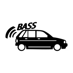 برچسب بدنه خودرو طرح ماشین BASS مناسب برای پراید 111