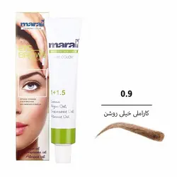 رنگ ابرو مارال شماره 9 رنگ بلوند کاراملی خیلی روشن - صد قلم