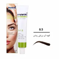 رنگ ابرو مارال شماره 5 رنگ قهوه ای برزیلی روشن - صد قلم