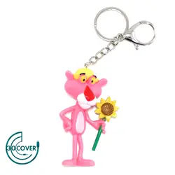 جاکلیدی عروسکي پلنگ صورتي