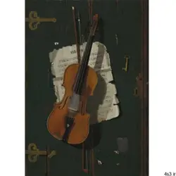 تابلو شاسی چاپ سی طرح ویولن قدیمی