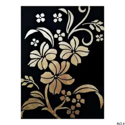 تابلو ورق طلا مدل گل دکوراتیو