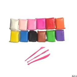 خمیر مجسمه سازی کد‌ 007 بسته 12 عددی به همراه ابزار