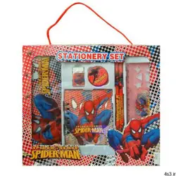 ست لوازم التحریر مدل مرد عنکبوتی مجموعه ۷ عددی