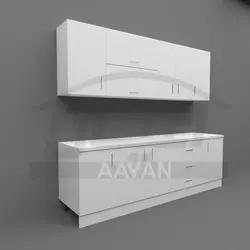 کابینت آشپزخانه مدل FH C12 مجموعه 8 عددی - اعیان