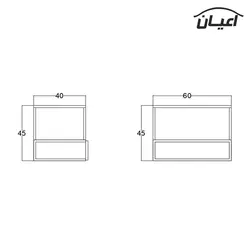 نیمکت مدل FH341 - اعیان