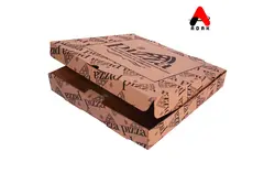 جعبه پیتزا تک نفره 23 سانت چاپدار مقوایی (100 عددی)
