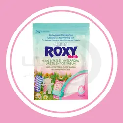 پودر صابون لباس بچه رکسی Roxy مخصوص ماشین لباسشویی با رایحه صابون سفید وزن 800