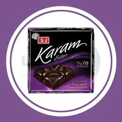 شکلات تلخ اتی کارام 70 درصد کاکائو Eti Karam Bitter