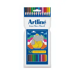 مدادرنگي 12 رنگ آرت لاين مقوايي