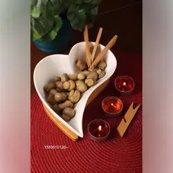 تنقلات خوری سرامیکی پایه چوبی YM0610126