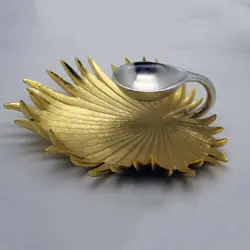 دیس تخت و دسر خوری برگی آلومینیومی هندی