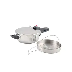 دیگ زودپز 3 لیتری مدل پرشیا با سبد بخار پز پارس استیل