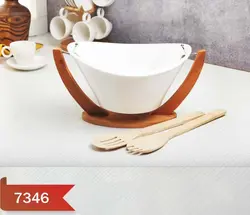 سالاد خوری چوب و سرامیک کد 7346