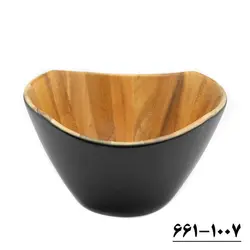 سالاد خوری چوبی بزرگ لبه موجدار کد 1007