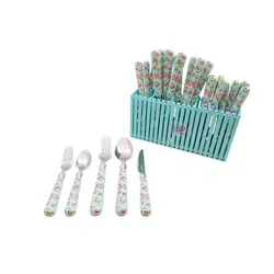 سرویس 31 پارچه قاشق و چنگال (طرح گل دار )