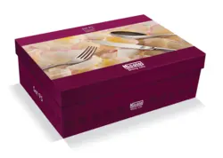 سرویس قاشق و چنگال ۹۵ پارچه غذا خوری ۱۲ نفره برلیان طلایی نیکولو 9857