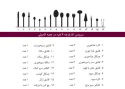 سرویس قاشق و چنگال ۵۱ پارچه غذا خوری ۶ نفره برلیان نیکولو 11071