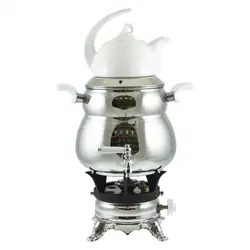 سماور گازی سه کاره عروس استیل مدل سایه چدن 1036