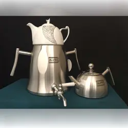 کتری 5 لیتر و دو قوری 1 لیتر در 6 طرح متفاوت