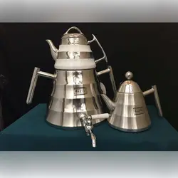 کتری 5 لیتر و دو قوری 1 لیتر در 6 طرح متفاوت