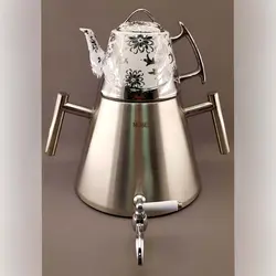 کتری و قوری شیردار کف چدن
