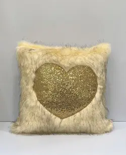 کوسن پولک و خز مربع