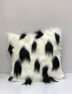 کوسن پولک و خز مربع