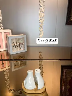 نمکدان دوقلو چوب چینی  کد 200