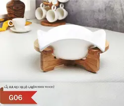 سالاد خوری چوب و سرامیک کد 06