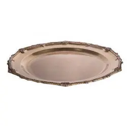 سینی کوچک فلزی هندی گلد کیش GK892244 Brass