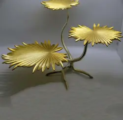 شیرینی خوری 3 طبقه برگی آلومینیومی هندی