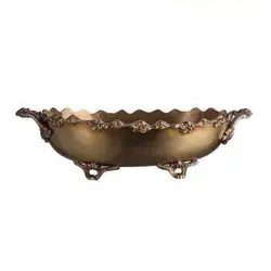 میوه خوری بیضی متوسط فلزی هندی گلد کیش GK892235 Brass