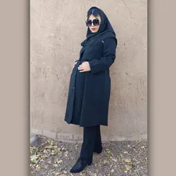 مانتو بارداری اداری پیلی دار