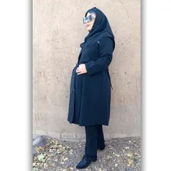 مانتو بارداری اداری پیلی دار