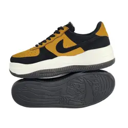 کفش مدل نایک مشکی خردلی دخترانه - کفش اندیشه