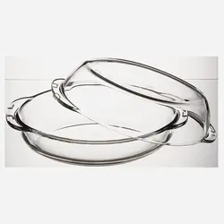 تابه پیرکس دو طرفه بیضی بورجام پاشاباغچه کد 59022