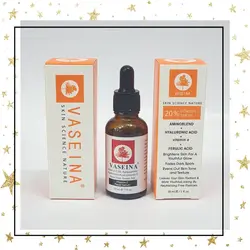 سرم صورت ویتامین سی حاوی هیالورنیک اسید  و امینو بلند ساخت کشور امریکا | serum vitamin c vaseina