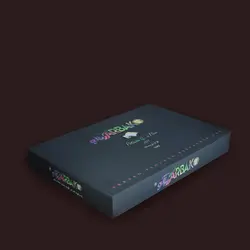 گز لقمه عسلی و ترنجبينی آردی 42% مغز پسته آرباکو (جعبه کلاسیک طرح آبرنگی)